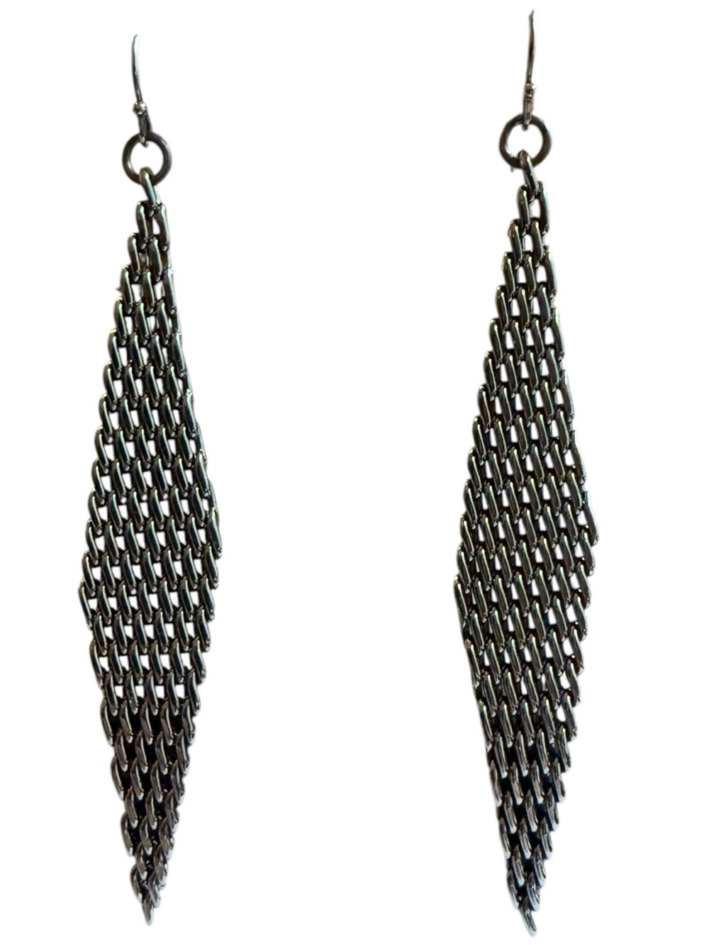 Thomas Wylde Gunmetal Chain  Drop Earrings